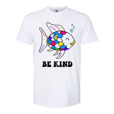 Be Kind Rainbow Fish Teacher Life Teaching Back To School Softstyle® CVC T-Shirt