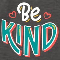 Be Kind Retro Kindness Quote Vector Backpack