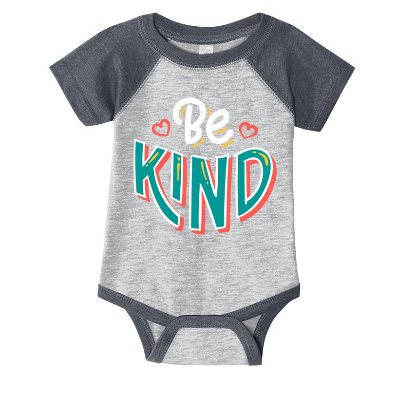 Be Kind Retro Kindness Quote Infant Baby Jersey Bodysuit