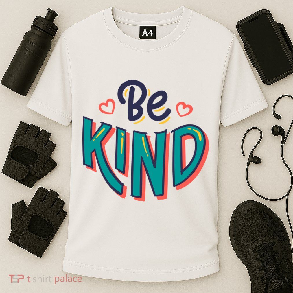 Be Kind Retro Kindness Quote Performance Shirt