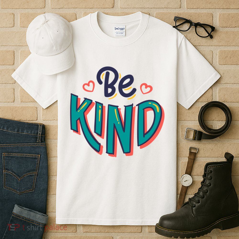Be Kind Retro Kindness Quote Tall T-Shirt