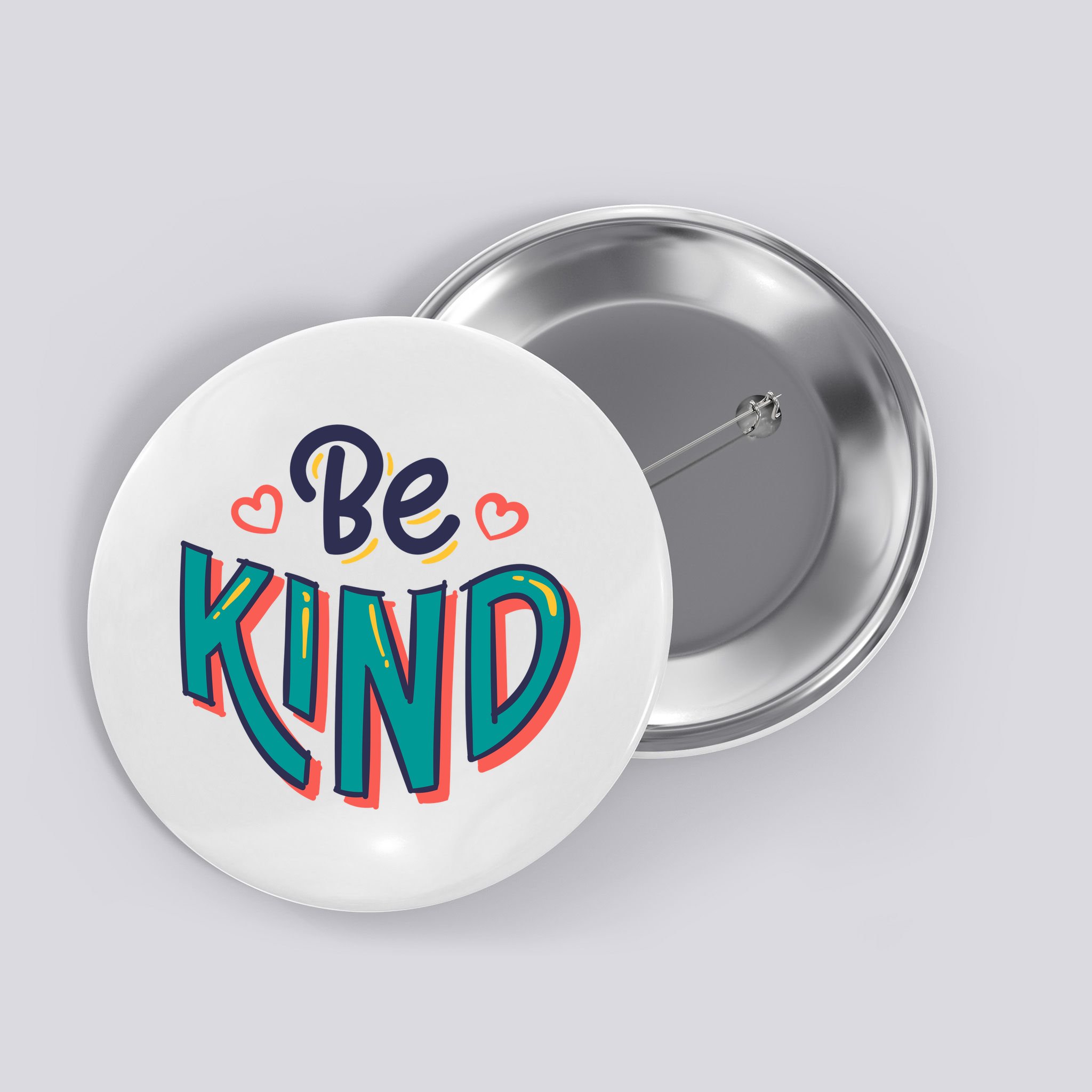 Be Kind Retro Kindness Quote Button