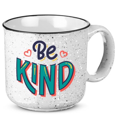 Be Kind Retro Kindness Quote 15oz Campfire Ceramic Mug