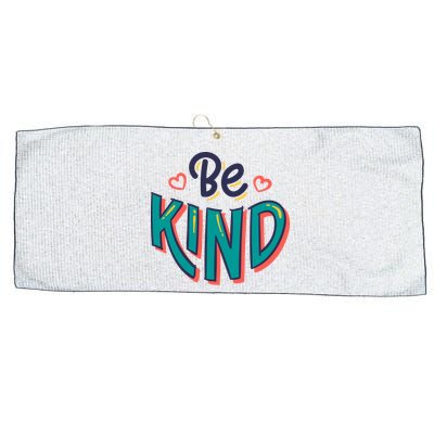 Be Kind Retro Kindness Quote Large Microfiber Waffle Golf Towel