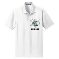 Be Kind Rainbow Fish Teacher Life Teaching Back To School Dry Zone Grid Polo