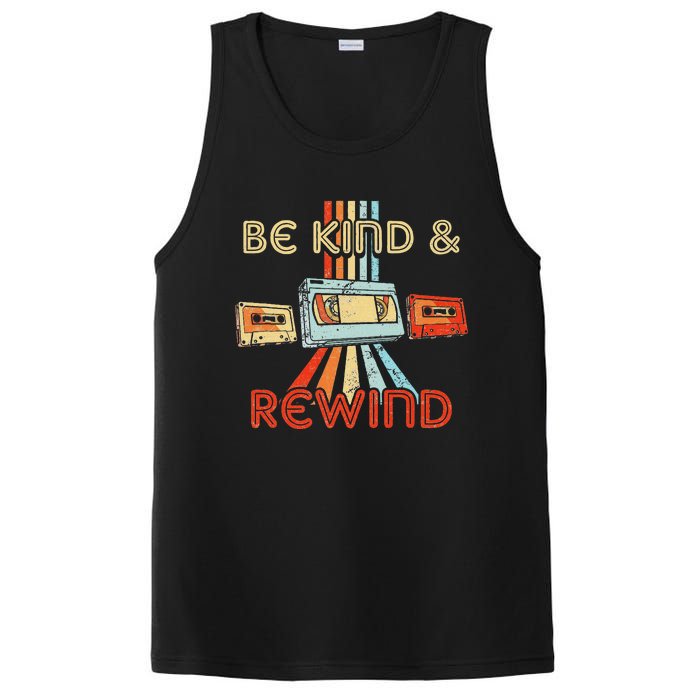 Be Kind & Rewind Vintage 90S Nostalgic 80S Throwback PosiCharge Competitor Tank