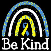 Be Kind Rainbow World Down Syndrome Awareness Day Cooling Performance Crew T-Shirt