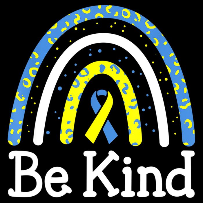 Be Kind Rainbow World Down Syndrome Awareness Day Cooling Performance Crew T-Shirt