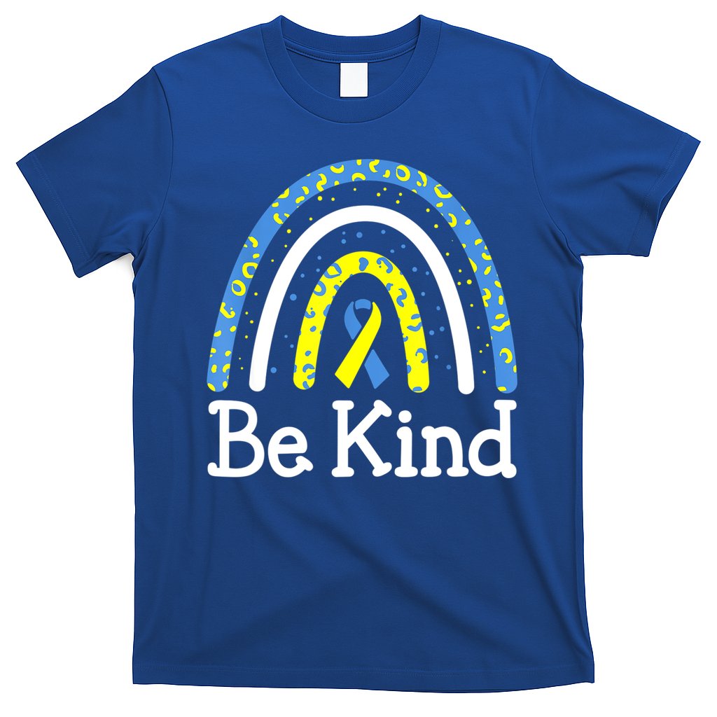 Be Kind Rainbow World Down Syndrome Awareness Day T-Shirt