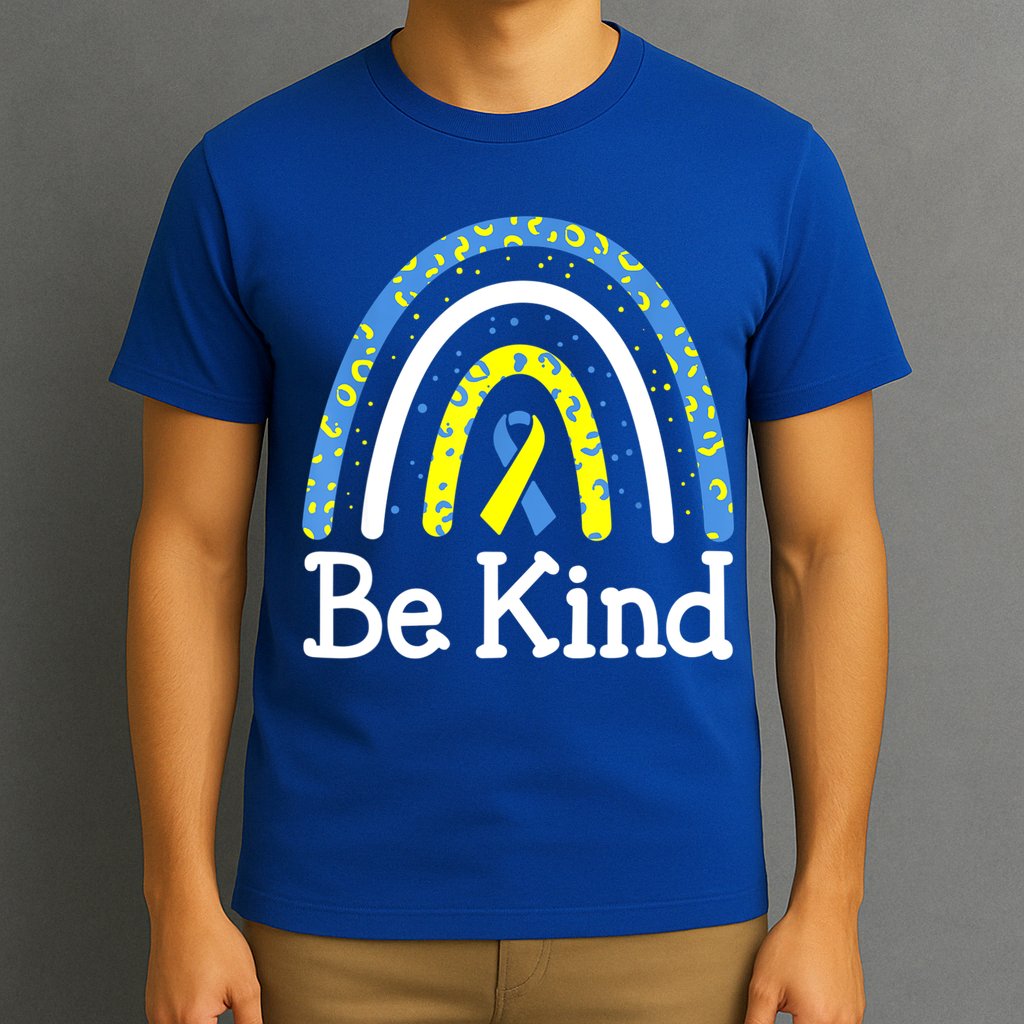 Be Kind Rainbow World Down Syndrome Awareness Day T-Shirt