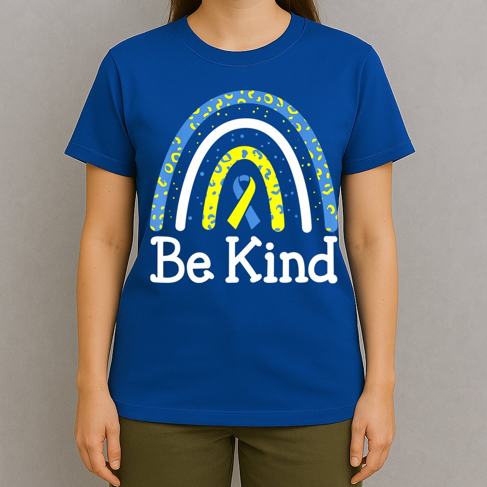 Be Kind Rainbow World Down Syndrome Awareness Day T-Shirt