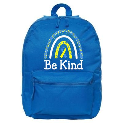 Be Kind Rainbow World Down Syndrome Awareness Day 16 in Basic Backpack
