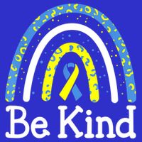 Be Kind Rainbow World Down Syndrome Awareness Day Visor