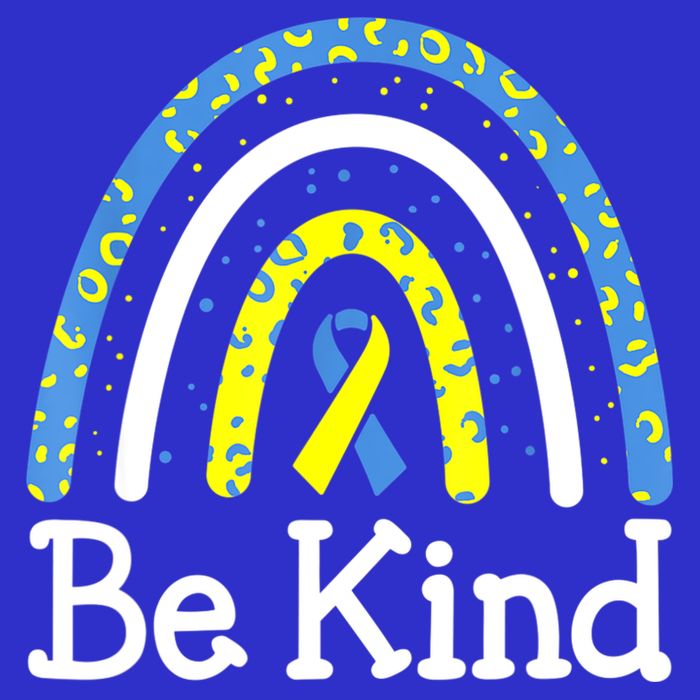 Be Kind Rainbow World Down Syndrome Awareness Day Visor