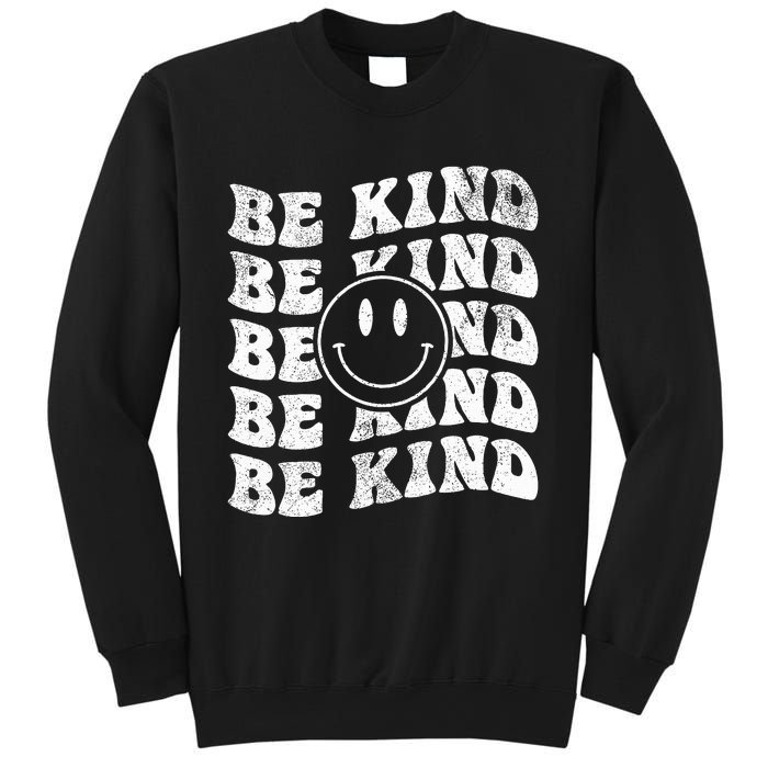 Be Kind Retro Happy Face Vintage Positivity Sweatshirt