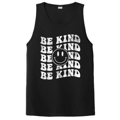 Be Kind Retro Happy Face Vintage Positivity PosiCharge Competitor Tank