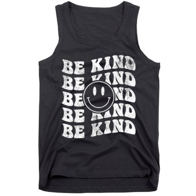 Be Kind Retro Happy Face Vintage Positivity Tank Top