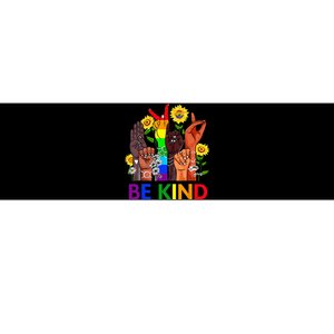 Be Kind Rainbow Sign Language LGBT Pride Equality Kindness Bumper Sticker