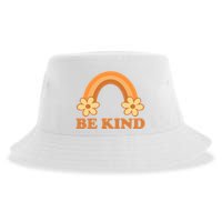 Be Kind Rainbow Retro Sunflower Sustainable Bucket Hat