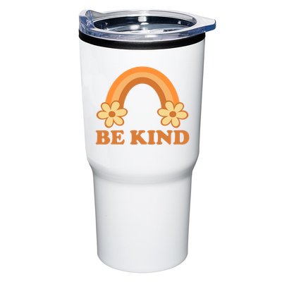 Be Kind Rainbow Retro Sunflower Tumbler