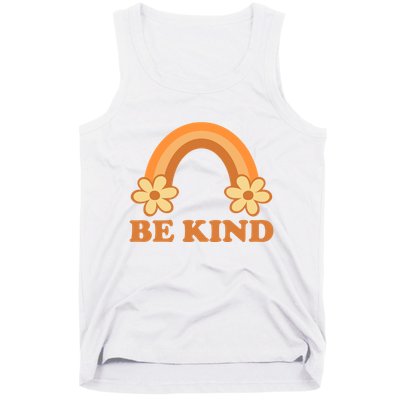 Be Kind Rainbow Retro Sunflower Tank Top