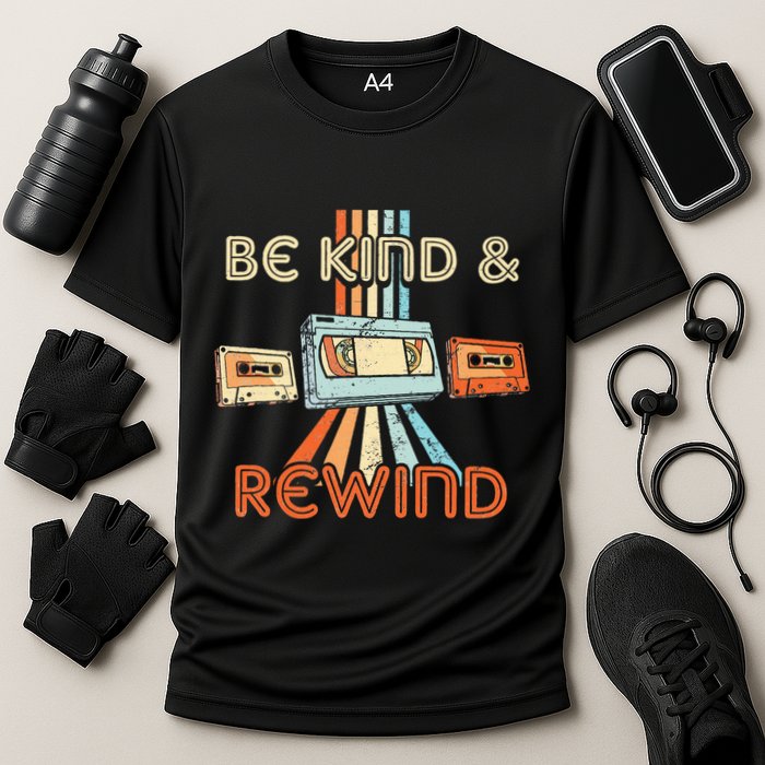 Be Kind & Rewind Vintage 90S Nostalgic 80S Throwback Performance Shirt