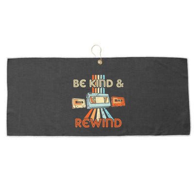Be Kind & Rewind Vintage 90S Nostalgic 80S Throwback Large Microfiber Waffle Golf Towel