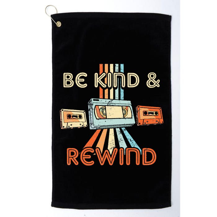 Be Kind & Rewind Vintage 90S Nostalgic 80S Throwback Golf Towel