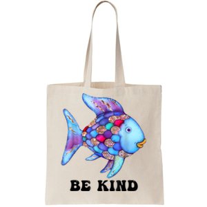 Be Kind Rainbow Fish Teacher Life Teaching Back To School Tote Bag