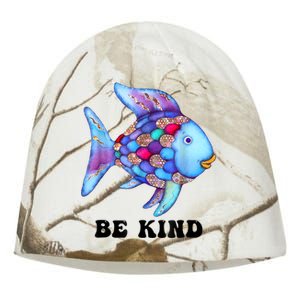 Be Kind Rainbow Fish Teacher Life Teaching Back To School Kati - Camo Knit Beanie