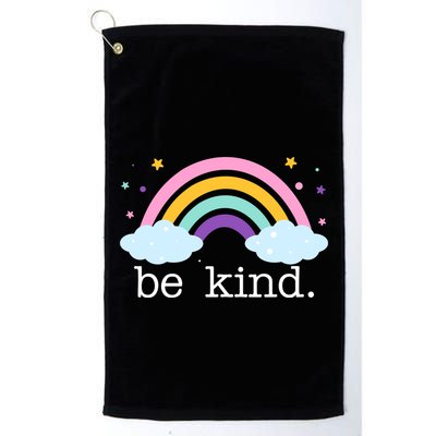 Be Kind Rainbow Star Colorful Cute Golf Towel