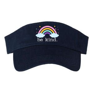 Be Kind Rainbow Star Colorful Cute Valucap Bio-Washed Visor