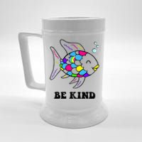 Be Kind Rainbow Fish Teacher Life Teaching Back To School Beer Stein