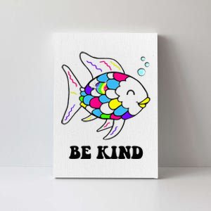 Be Kind Rainbow Fish Teacher Life Teaching Back To School Canvas