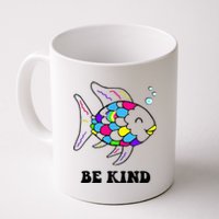 Be Kind Rainbow Fish Teacher Life Teaching Back To School Coffee Mug