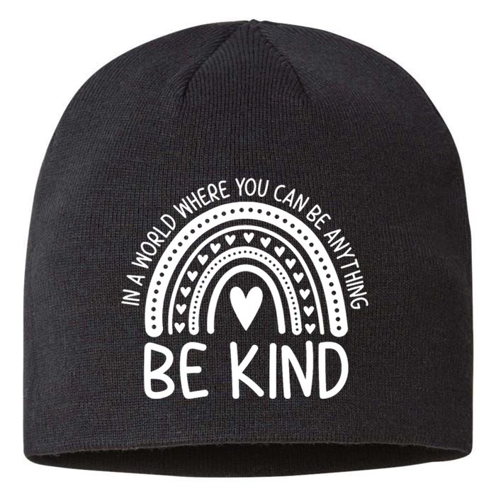 Be Kind Rainbow Orange Unity Day Anti Bullying Sustainable Beanie