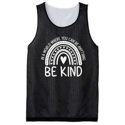 Be Kind Rainbow Orange Unity Day Anti Bullying Mesh Reversible Basketball Jersey Tank