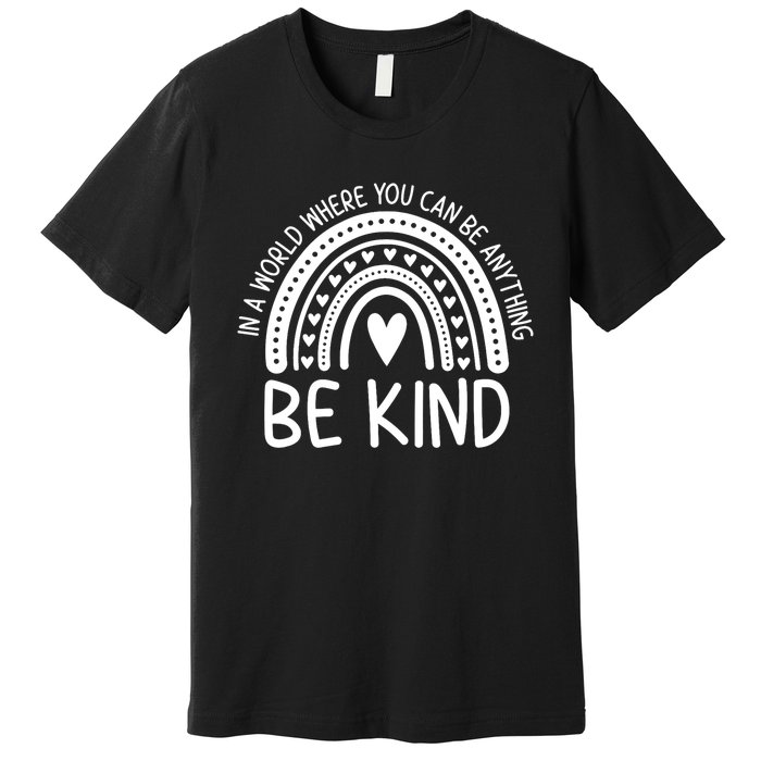 Be Kind Rainbow Orange Unity Day Anti Bullying Premium T-Shirt