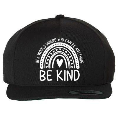 Be Kind Rainbow Orange Unity Day Anti Bullying Wool Snapback Cap