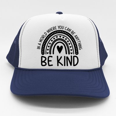 Be Kind Rainbow Orange Unity Day Anti Bullying Trucker Hat