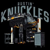 Bustin Knuckles Skeleton Auto Mechanic Humor City Backpack