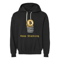 Bitcoin Keep Stacking Garment-Dyed Fleece Hoodie