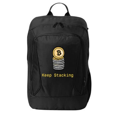 Bitcoin Keep Stacking City Backpack