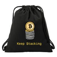 Bitcoin Keep Stacking Drawstring Bag