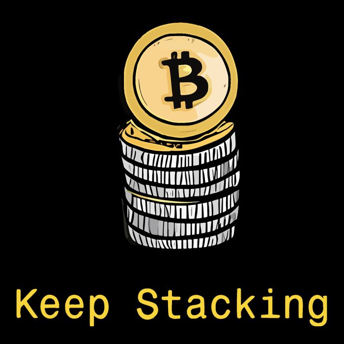 Bitcoin Keep Stacking Drawstring Bag