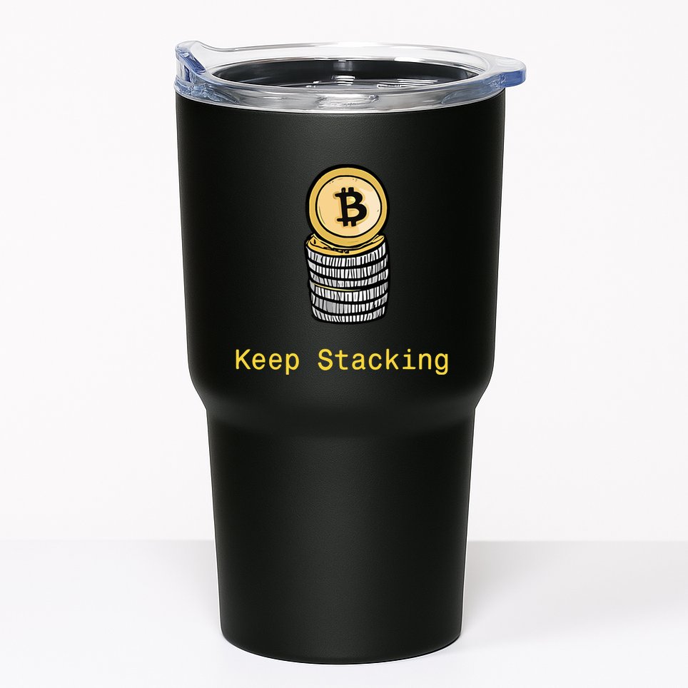 Bitcoin Keep Stacking Tumbler