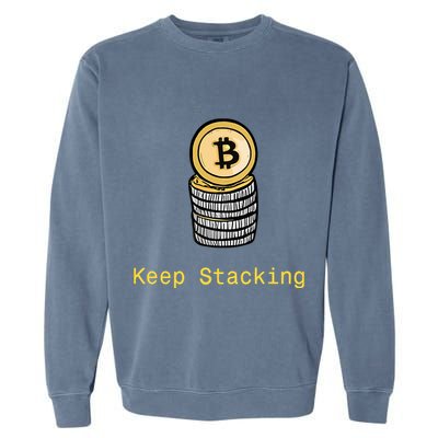 Bitcoin Keep Stacking Garment-Dyed Sweatshirt