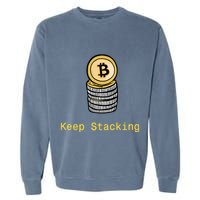 Bitcoin Keep Stacking Garment-Dyed Sweatshirt