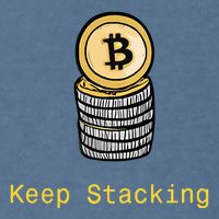 Bitcoin Keep Stacking Garment-Dyed Sweatshirt