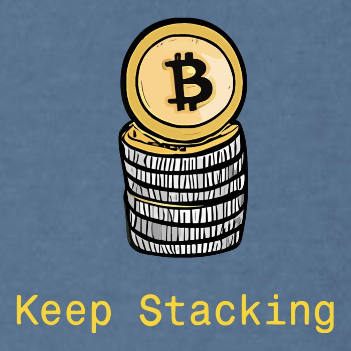 Bitcoin Keep Stacking Garment-Dyed Sweatshirt